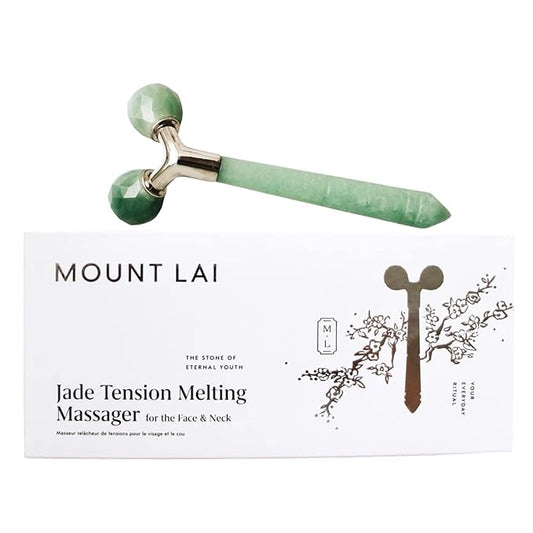 Mount Lai Jade Tension Melting Facial Massager for Face & Neck – Face Roller to Relieve Tension, Soothe Stress, Improve Circulation & Revitalize Skin for Radiant Care-Velvo Beauty