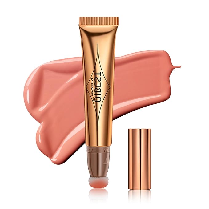 MEICOLY Liquid Blush Beauty Wand, Matte Face Blush with Cushion Applicator,Natural Finish Silky Smooth Creamy Blush Makeup, Lightweight Blendable Blush Stick for Cheek Lip,Cruelty-free,02 Pink-Velvo Beauty