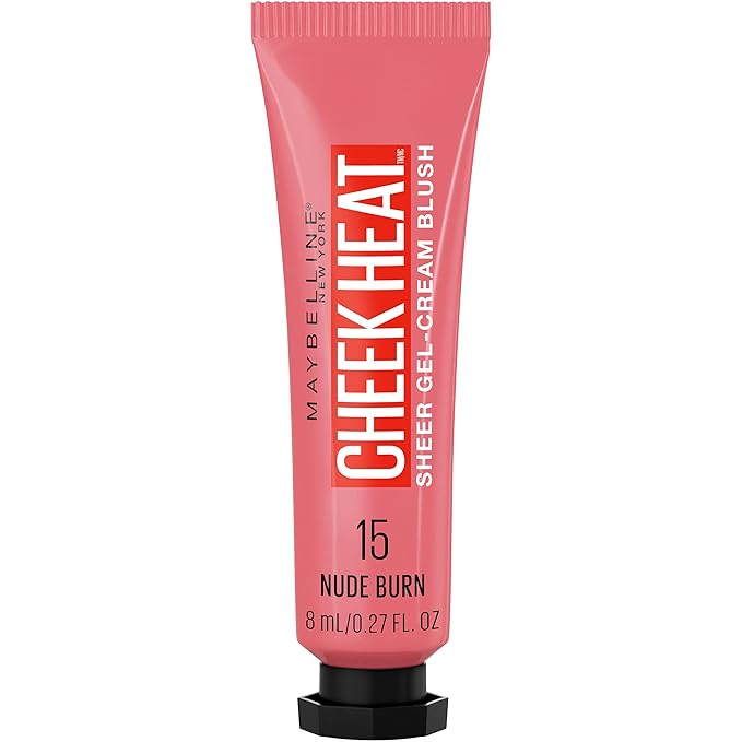 Maybelline Cheek Heat Gel-Cream Blush Makeup, Lightweight, Breathable Feel, Sheer Flush Of Color, Natural-Looking, Dewy Finish, Oil-Free, Nude Burn, 1 Count-Velvo Beauty