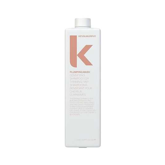 KEVIN.MURPHY PLUMPING.WASH - Densifying Shampoo for Thinning Hair - For Fine & Aging Hair - Nourishing Hair Care Shampoo - Thickening Effects - 1 L / 33.8 fl oz-Velvo Beauty