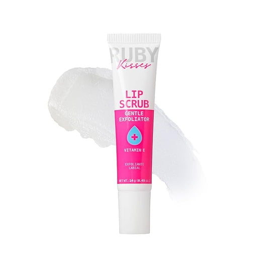 Ruby Kisses Exfoliating Lip Scrub, Gentle Smoothing for Soft Lips, Jojoba & Shea Butter Enriched, Non-Greasy, Hydrating Lip Care, Lightweight for Healthy & Supple Lips-Velvo Beauty