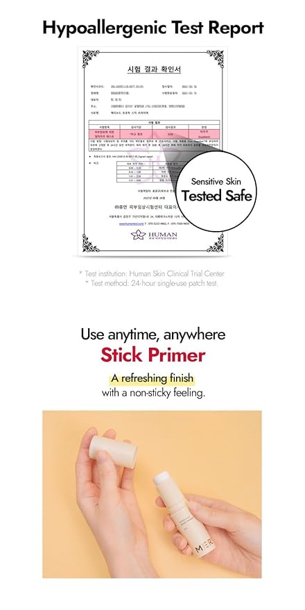 MERYTHOD PORE-CHAK Stick Primer Erasing Mattifying Hard Primer Stick, Filttered Effect, Easy Stick Type, Uneven&Pore Cover 0.4oz-Velvo Beauty