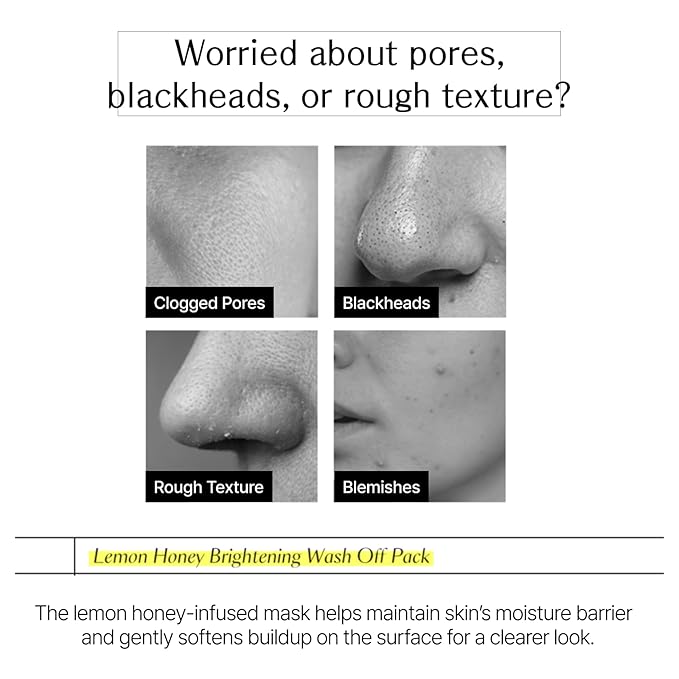 Lemon Honey Face Mask Wash-Off Pack & Scrub — 5-Minute, Exfoliating, Hydrating, Gentle for Sensitive Skin, with Manuka Honey & Lemon Extract, 3.52 oz (100 g)-Velvo Beauty