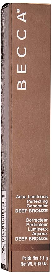 Becca Aqua Luminous Perfecting Concealer, Deep Bronze, 0.18 Ounce-Velvo Beauty