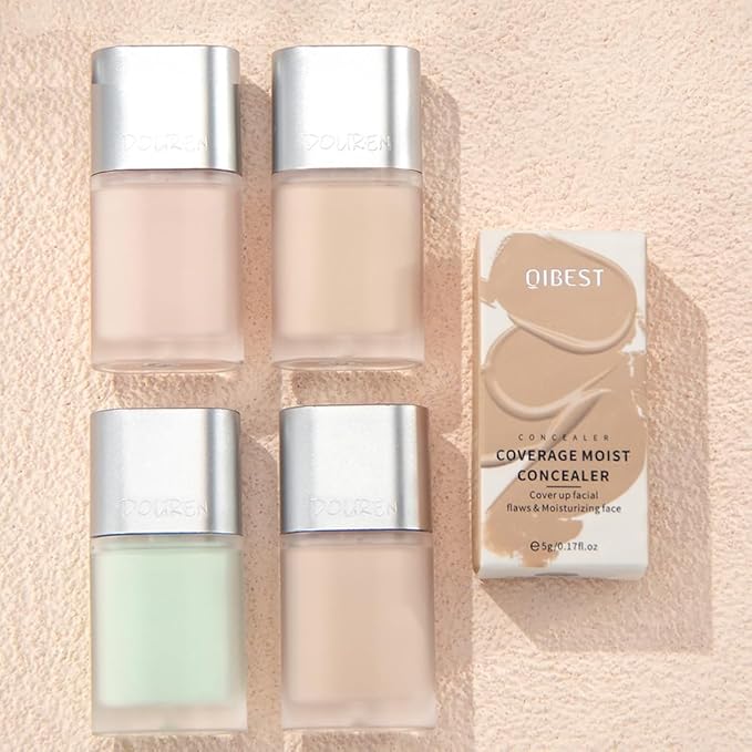 AKARY Moisturizing Precision Concealer, Lightweight & Breathable Cover-up Cream Moist Concealer, Cover Dark Circles Multi-Use Camouflage Cream, Creamy Texture Full Coverage Conceals(01#Pinkish White)-Velvo Beauty