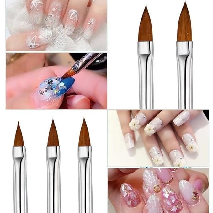 5pcs Nail Art Brushes Set, Nail Art Design Pen Painting Tools with Nail Extension Gel Brush, Nail Polish Brush, Builder Nail Gel Brush, Nail Dotting Pen Salon at Home Diy Manicure (Blue)-Velvo Beauty