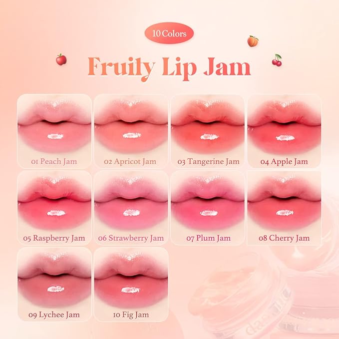 dasique Fruity Lip Jam (#01 Peach Jam) | High-shine finish | Moisturizing | Vegan, Cruelty Free | Lip Balm-Velvo Beauty
