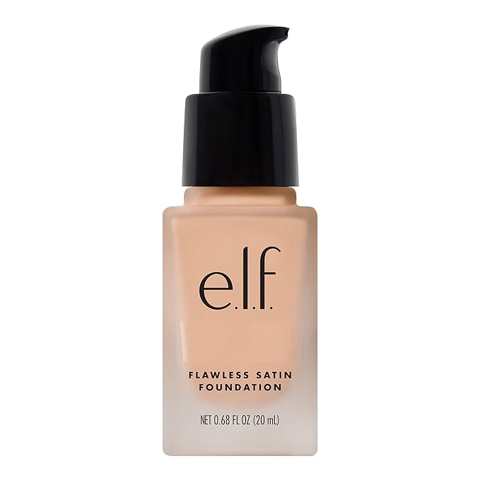 e.l.f. Flawless Finish Foundation, Lightweight & Medium Coverage, Semi-Matte Finish, Alabaster, 0.68 Fl Oz (20mL)-Velvo Beauty