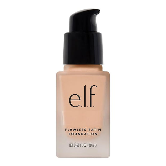e.l.f. Flawless Finish Foundation, Lightweight & Medium Coverage, Semi-Matte Finish, Alabaster, 0.68 Fl Oz (20mL)-Velvo Beauty