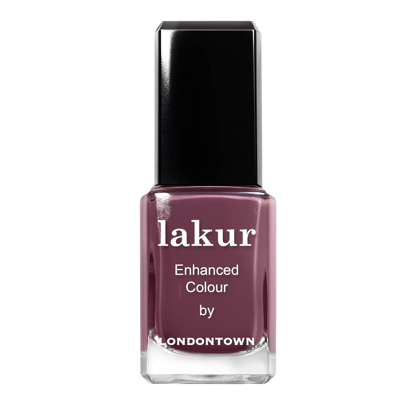 LONDONTOWN lakur Nail Polish - Chip-Resistant, Non-Toxic, Conditions & Hydrates Nails | Glossy Mauve Plum, Save the Queen, .40 fl oz-Velvo Beauty