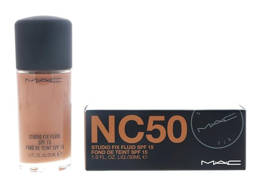 MAC 'Studio Fix' Fluid Foundation SPF 15#NC50-Velvo Beauty
