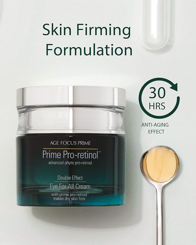 Isa Knox AGE FOCUS Prime Double Effect Eye For All Cream Set (3.4fl oz) - Korean Skincare Set, Lightweight Rich Eye Cream, Toner, Emulsion with Daytime Retinol,-Velvo Beauty