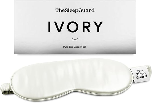 Pure Silk Sleep Mask [100% 6A Mulberry Silk, 22 Momme] Light Blocking Travel Essentials. Eye Masks for Sleeping. Black Oeko-Tex Blindfold. Eye Covers for Men & Women-Velvo Beauty