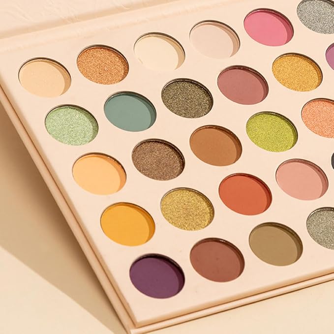 40 Girds Matte Shimmer Colorful Eyeshadow Palette for Teen Girl's Eye Makeup,High Pigmented Eye Shadow Primers Powder Palet de sombras de ojos-Velvo Beauty
