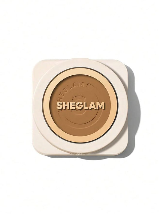 SHEGLAM SKin-Focus Full Coverage Powder Foundation Oil-Control Lightweight Face Pressed Powder Makeup-Honey-Velvo Beauty