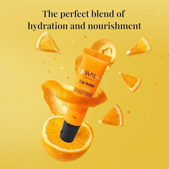 Citrus Lip Balm 15g for Dry Lips, With Lanolin, Lip Care, Improved formula, For Men and Women, 15g-Velvo Beauty