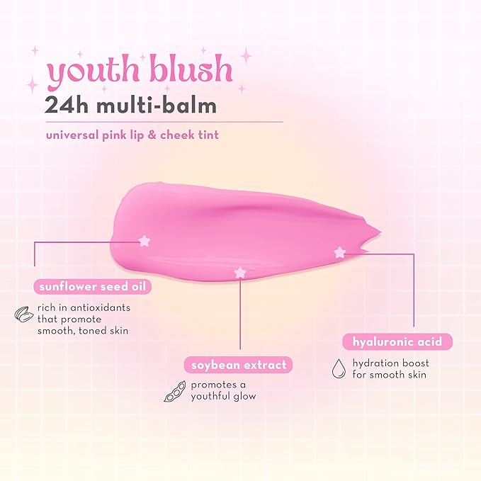 The Crème Shop YOUTH BLUSH 2-In-1 Lip & Cheek Multi-Balm with Face Stick-Velvo Beauty