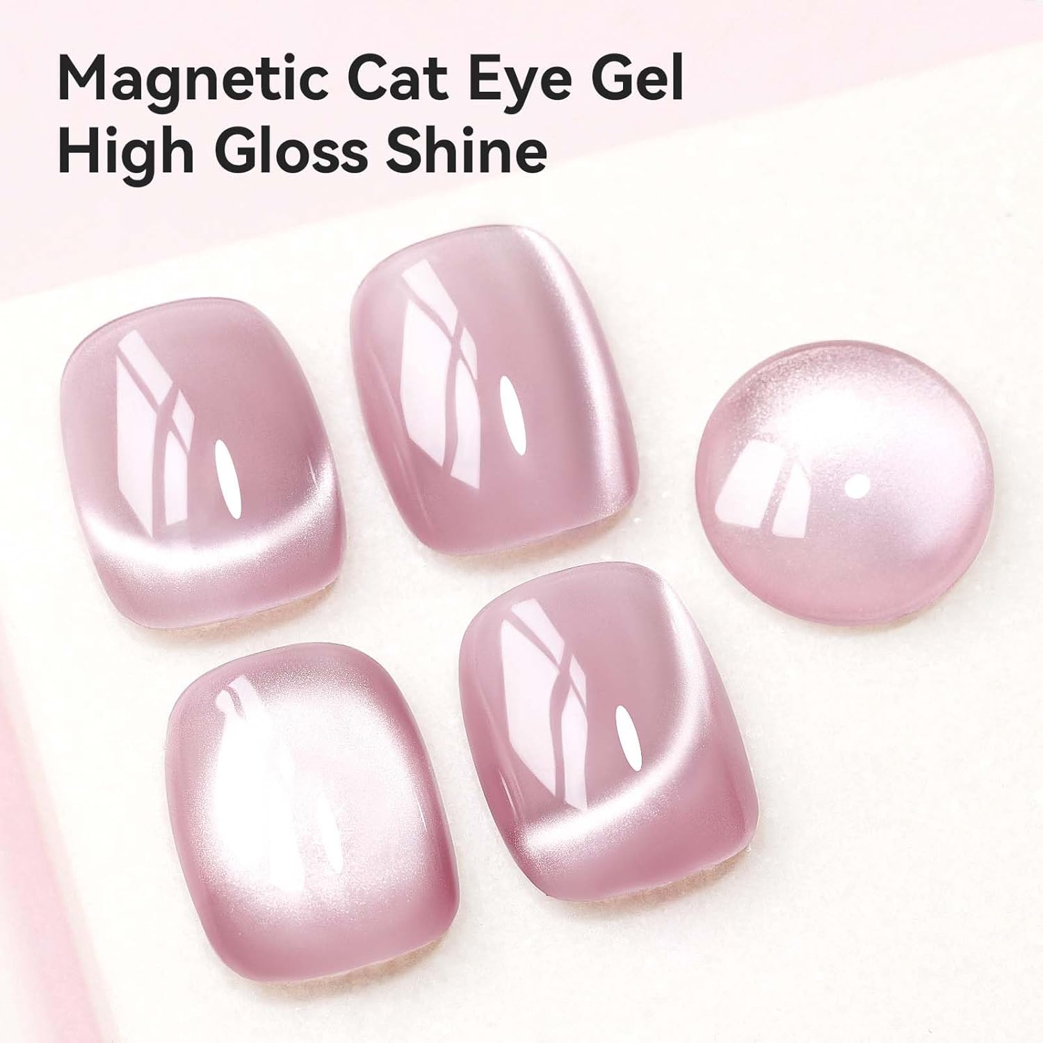 Cat Eye Gel Polish with Magnet, Magnetic Gel Nail Polish Glass Jelly Transparent Color UV Cateye Nail Polish for Nail Art DIY and Salon-Velvo Beauty