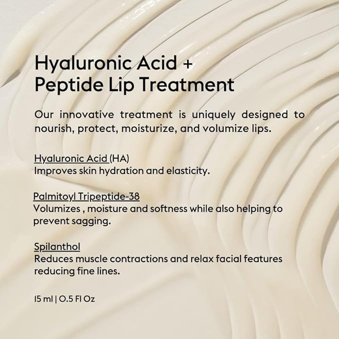 Alfie Hyaluronic Acid Lip Booster -Natural Flavor -15ml/0.5 Fl. Oz -Peptide Lip Treatment -Lip Plumper and Filler -Lip Serum and Moisturizer -Lip Volume Hydrating Treatment -Vegan Friendly, Non-Toxic-Velvo Beauty
