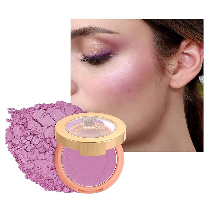 Oulac Purple Blush for Cheeks Blush Makeup| Highly Pigmented Cream Blush| Natural Matte Glow| Shape & Highlight Face| Cruelty-Free Blush with Rose Oil| N20 Believe 4.8g-Velvo Beauty