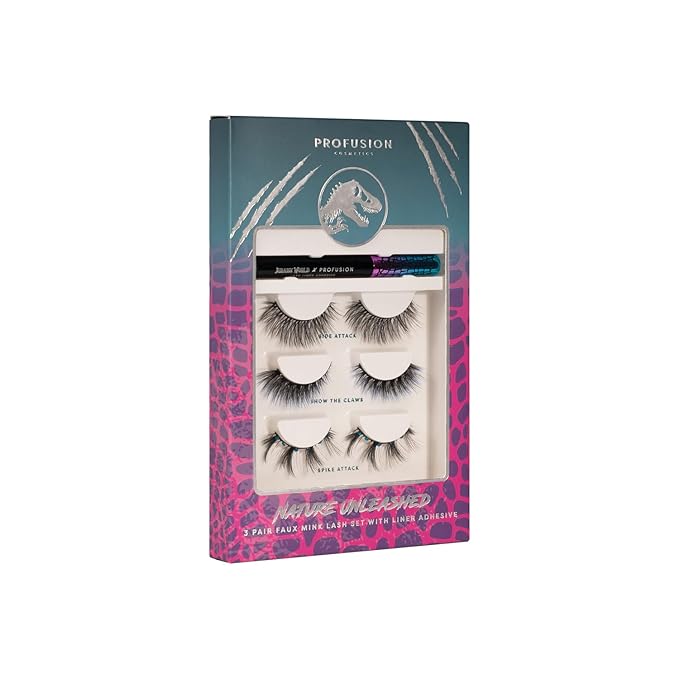 Jurassic World 3pc Lash Set Makeup Collection-Velvo Beauty