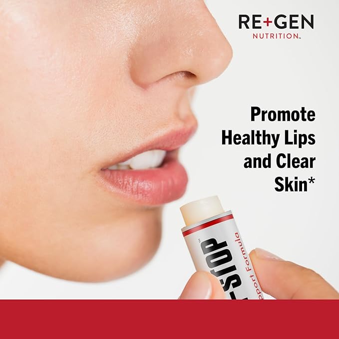 H Stop Lip Balm with Shea Butter, Peppermint Oil, Tea Tree, Lemon Balm, Zinc, Coconut and More for Clear and Healthy Skin Care, Discreet Blister Support Moisturizer, 0.5 oz-Velvo Beauty