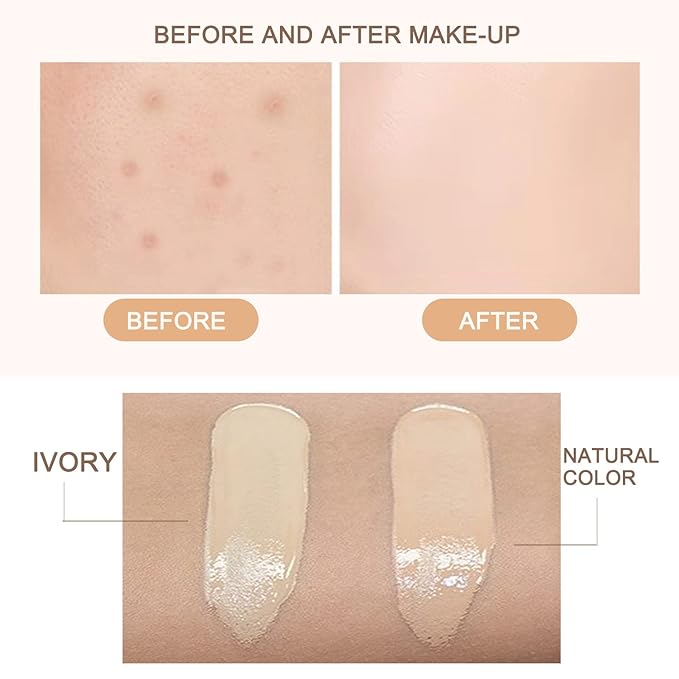 Skin Tone Adjusting CC Cream SPF 50, 2022 New Cosmetics CC Cream, Colour Correcting Self Adjusting for Mature Skin (Natural Color)-Velvo Beauty