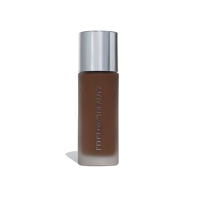 Fitglow Beauty - Natural Foundation+ Photo-Filtering Foundation | Vegan, Woman-Owned Clean Beauty (F7.5 - Rich Deep, Red Undertones)-Velvo Beauty