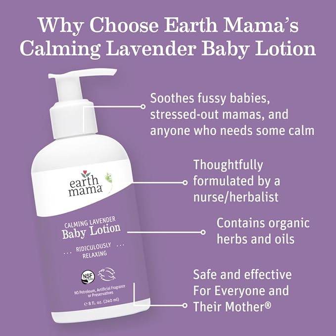 Earth Mama Baby Love Gift Set|Organic Baby Essentials Skin Care, Baby Lotion & Wash, Baby Oil, Eczema Cream, Nose & Cheek Balm, SPF 40 Baby Sunscreen Lotion & Face Stick and Diaper Balm, 8-Piece Set-Velvo Beauty