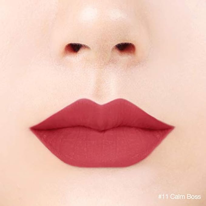 BBIA Last Velvet Lip Tint - Soft & Creamy Matte Finish Lip Stain, Blur Effect with Velvety Texture, Long-Lasting, High Pigment, Lightweight, Non-Drying, Korean Lip Makeup (11 CALM BOSS)-Velvo Beauty