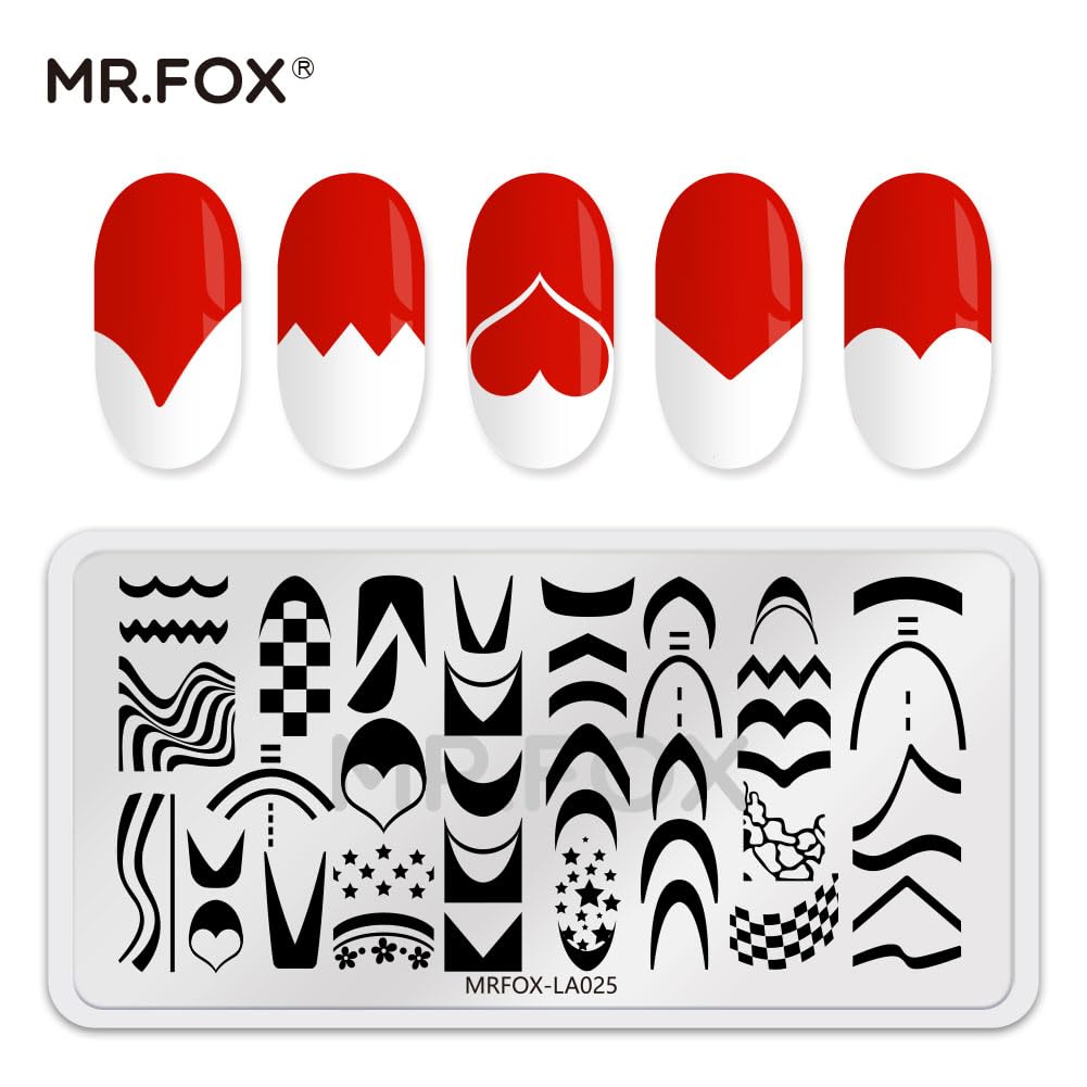 Christmas Nail Stamping Plate Set Winter Snowflake Xmas Snowman Christmas Tree Santa Claus, 5Pcs Nail Art Stamp Kit Templates-Velvo Beauty