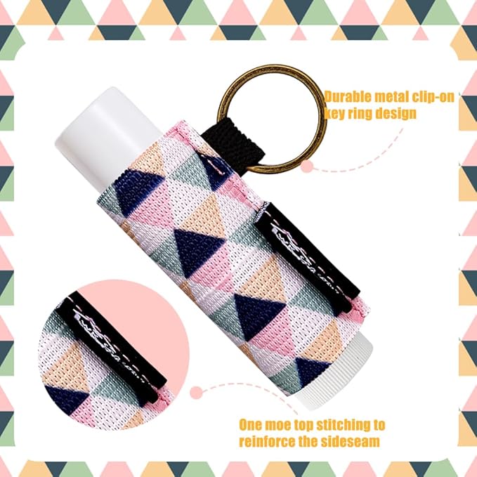 WK IEASON Lip Balm Holder Keychain Bulk Chapstick Holder Key chain-Velvo Beauty