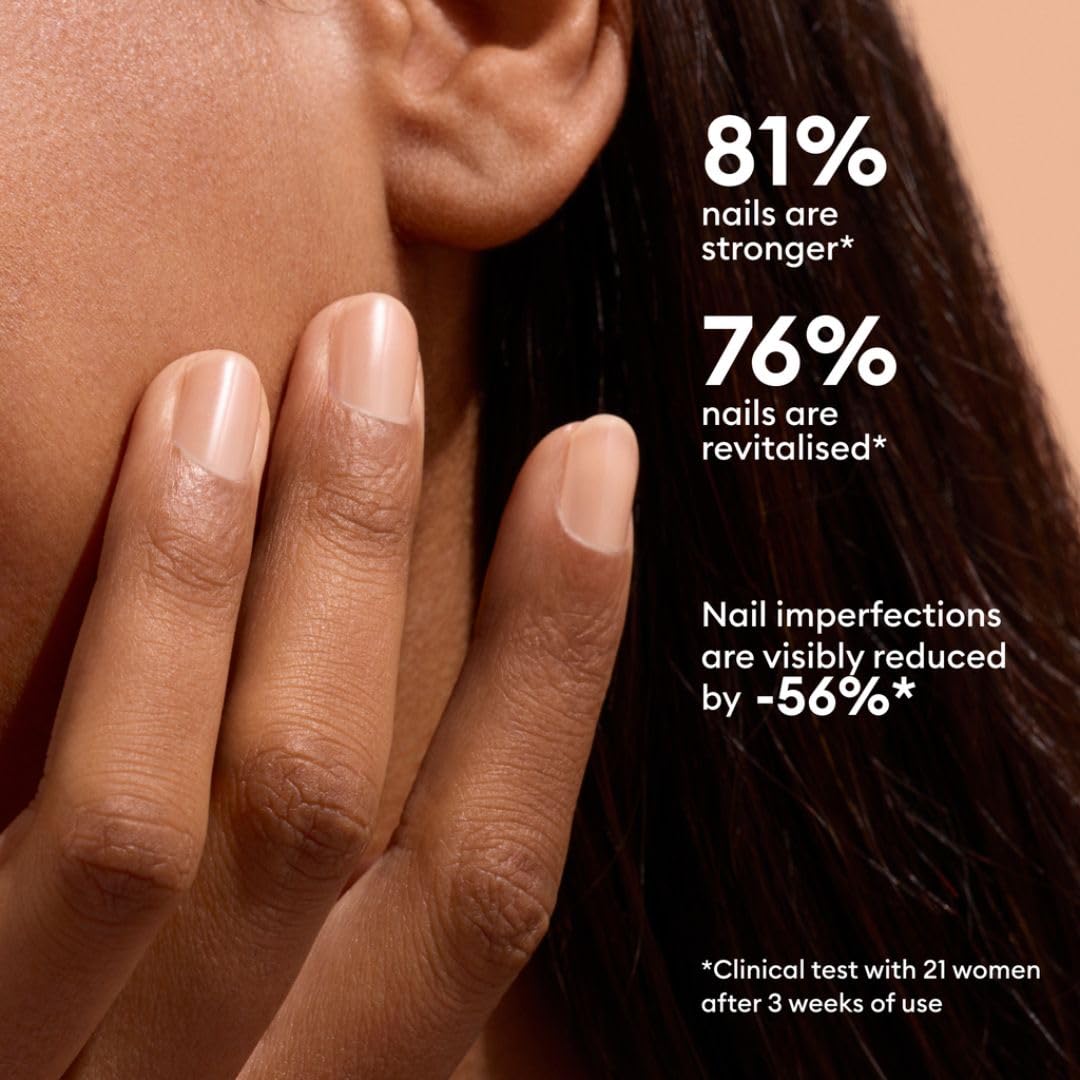 Manucurist Active Smooth 02 Nail Concealer Polish & Care - 2 in 1 Nude Nail Polish : Nail Strengthener and Growth - Nail Concealer - Ridge Filler for Nails - Natural Nail Polish - Golden Finish-Velvo Beauty