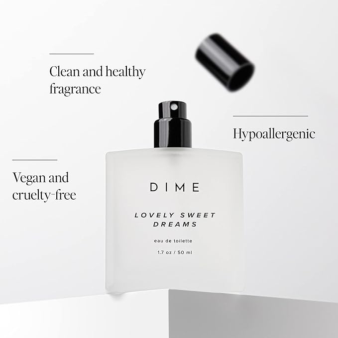 Dime Beauty Perfume Lovely Sweet Dreams, 1.7 oz / 50 ml - Warm Vanilla and Floral Scent, Hypoallergenic, Clean Perfume, Eau de Toilette For Women (Packaging May Vary)-Velvo Beauty