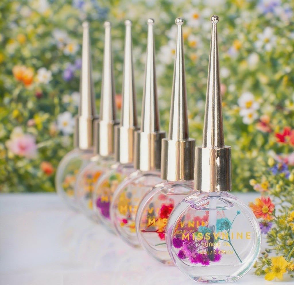 Vitamin E Enriched Cuticle Oil 6 Pack - Prevent Hangnails & Strengthen Nails with Sweet Almond + Jojoba Oils - Anti-Fray Nail Treatment for Dry Hands, Manicure Kit for Healthy Cuticles-Velvo Beauty