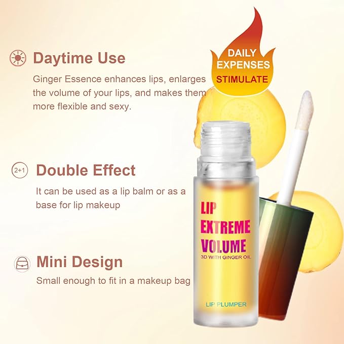 Lip Plumper Extreme - Plumping Lip Gloss - Clear Lip Plump Gloss -Lip Enhancer Plumper - Lip Moisturizer for Dry Lips - Lip Filler Plumper - Volumize Lips Instantly for Thicker & Fuller Lips-Velvo Beauty