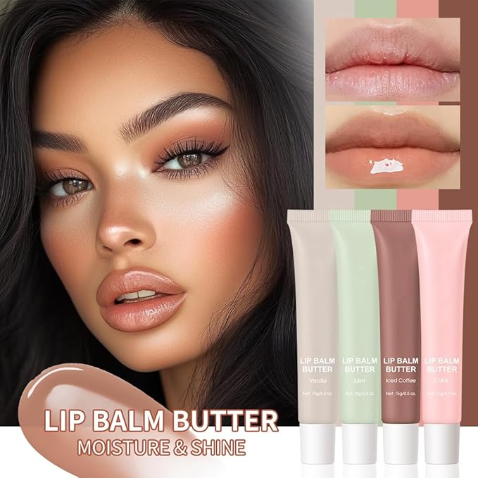 Summer Butter Lip Balm, Moisturizing Hydrating Natural Lip Care, Rich in Nutrients for Soft Smooth Lips (Mint)-Velvo Beauty