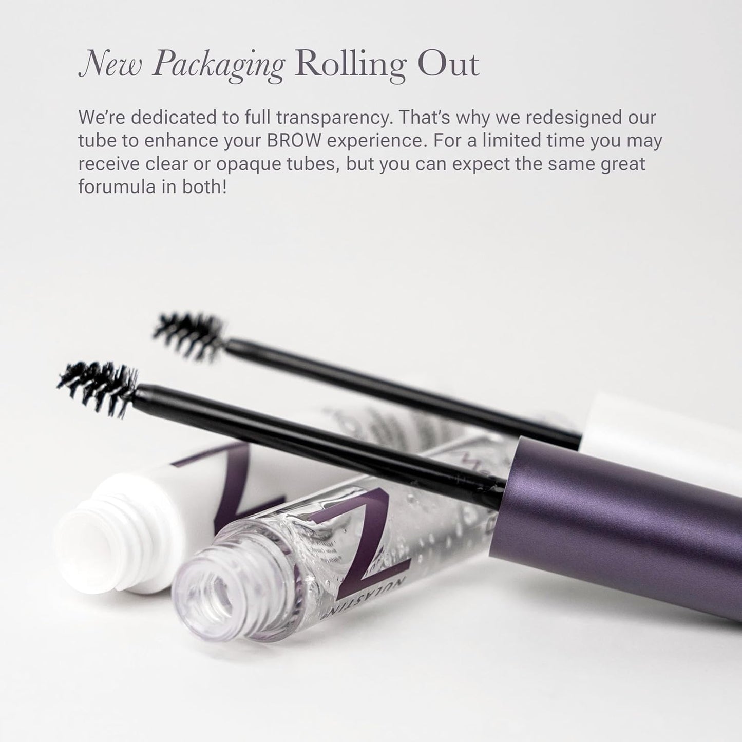 NULASTIN Eyebrow Serum for Thicker Looking Brows - BROW Shape Altering Serum - Reduce Shed & Encourage Fuller, More Youthful-Looking Brows - With Keratin & Peptides (2 Count, 0.1 fl oz each)-Velvo Beauty