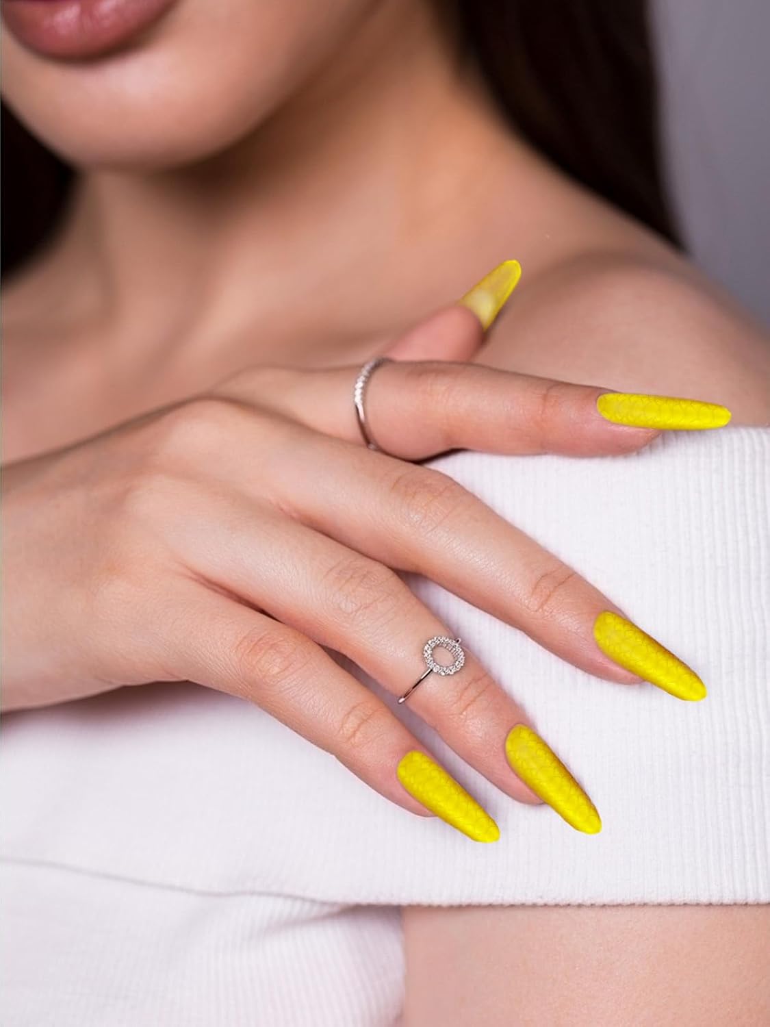 EBANKU Dual Forms for Poly Extension Gel, Poly Nail Forms Molds Stiletto Oval Nail Extension Tips for Gel Manicure Nail Art Design Salon&DIY-120PCS 3D Snake Pattern-Velvo Beauty