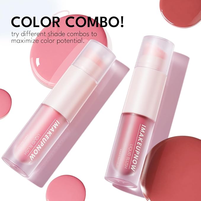 Liquid Cream Blush Stick Makeup for Cheeks | Build-in Brush - Application & Blending in One #L001 + #L002-Velvo Beauty