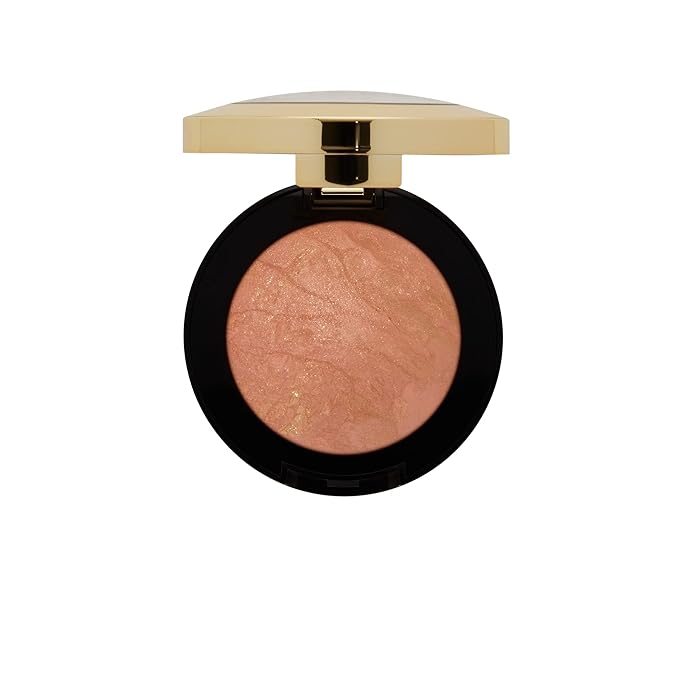 Milani Baked Blush, Powder Blush for Cheeks, Cruelty Free Makeup - Shape, Contour & Highlight Face for a Shimmery or Matte Finish -Bellissimo Bronze-Velvo Beauty