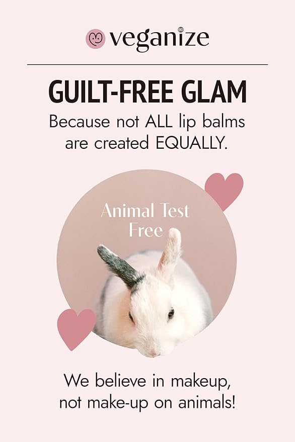 Veganize Collagen Lip Glass Balm | Hydrating Lip Balm in 9 Vibrant Colors | Moisturizing Lip Care Infused with Collagen Jelly Magic | No Animal Trial Lip Balm 0.06 oz (No. 2 Shy Pink)-Velvo Beauty