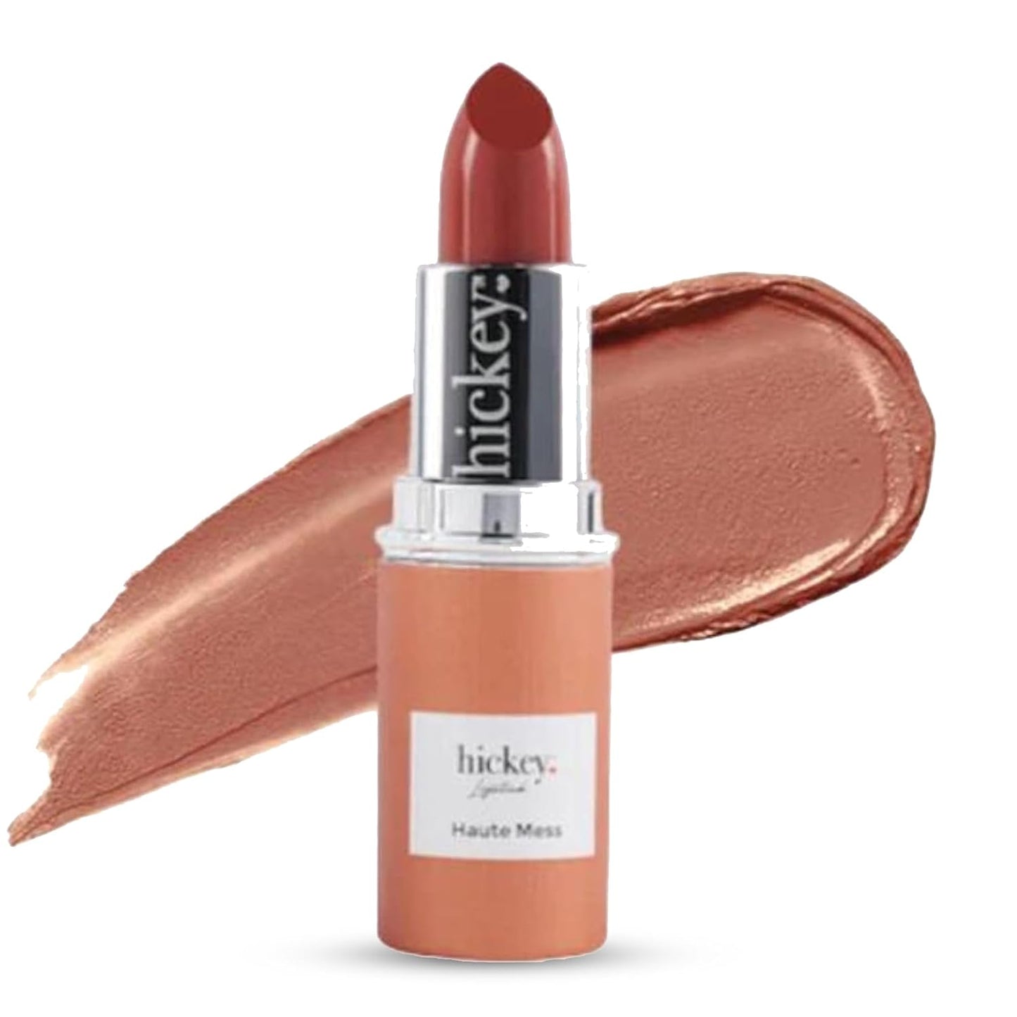 Hickey Lipstick Organic Haute Mess Terracotta Lipstick Shade Refill - Long Lasting Lipstick for Women, Hydrating & Moisturizing Shade, Lip Color for Women, Gluten-Free & Vegan with Highly Pigmented-Velvo Beauty