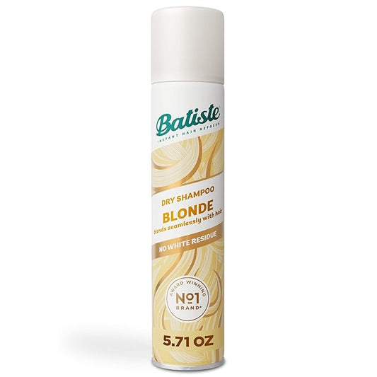 Batiste Dry Shampoo for Blonde Hair, Refresh Hair and Absorb Oil Between Washes, Waterless Shampoo for Added Hair Texture and Body, 5.71 oz-Velvo Beauty
