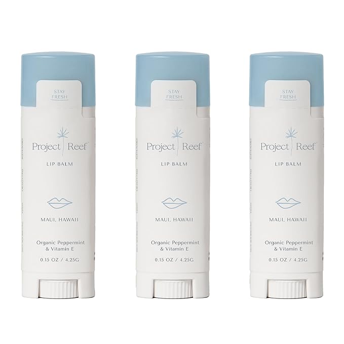 Herbal Peppermint Lipbalm, 3 Pack-Velvo Beauty