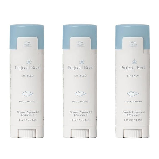 Herbal Peppermint Lipbalm, 3 Pack-Velvo Beauty