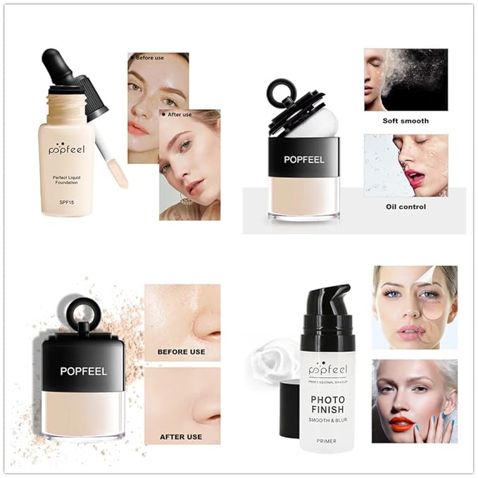 All in One Makeup Set Holiday Box, Essential Starter Bundle Include Eyeshadow Concealer Lipstick Lip Gloss Eyeliner Eyebrow Pencil Lip Balm Face Powder, Full Makeup Kit for Women Girls-Velvo Beauty