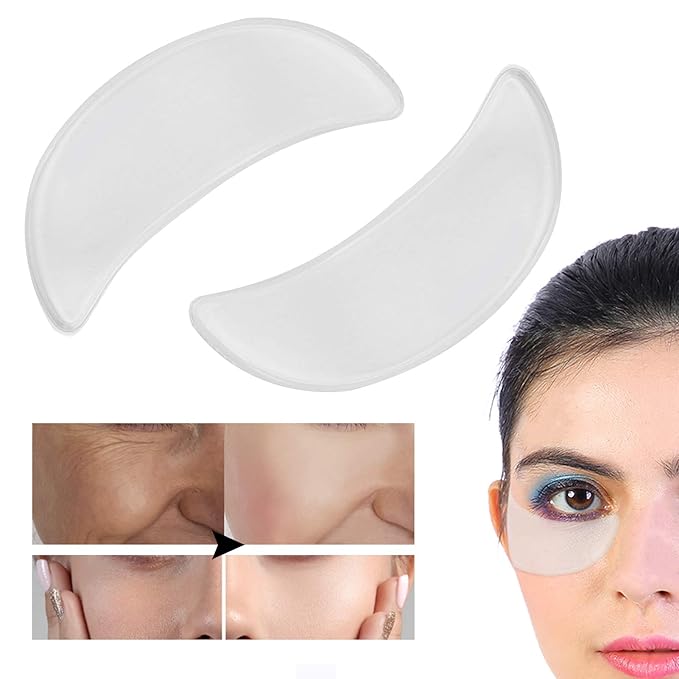2Pcs Anti‑Wrinkle Face Eye Patch, Reusable Silicone Eye Pad Sticker for Face Caring-Velvo Beauty