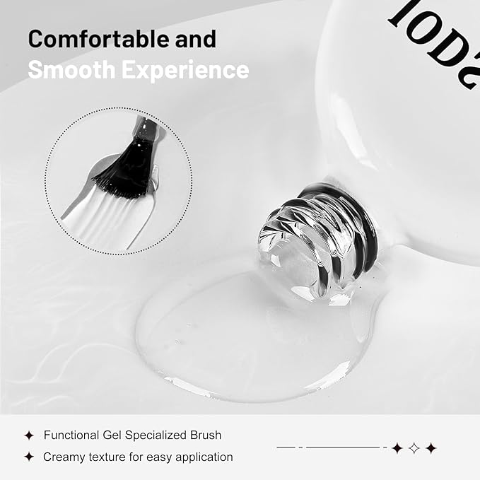 JODSONE 2Pcs 16.5ml Builder Gel Builder Nail Polish for Thickening Strengthener Building Extension and Keep The Nail Art Effect for A Longer Time and Nail Art Design Gift for Women-Velvo Beauty