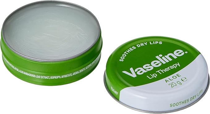 Vaseline Lip Balm 20g/0.705oz (6X20g/0.705oz, Aloe Vera)-Velvo Beauty